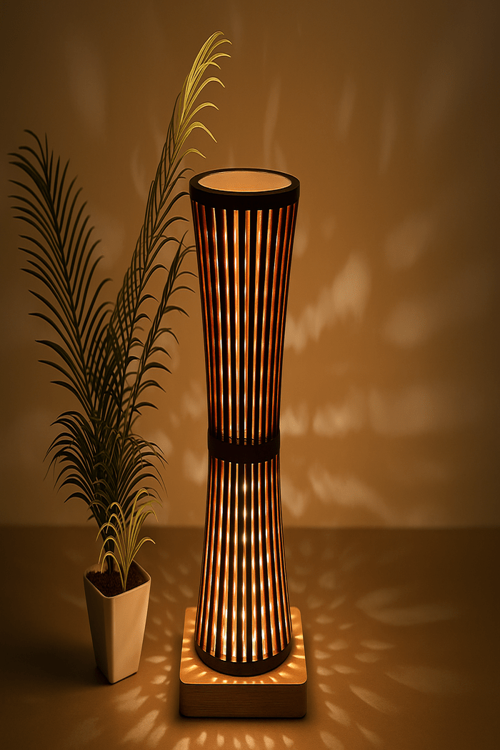 LumoTwist Wooden Table Lamp (1) (1)